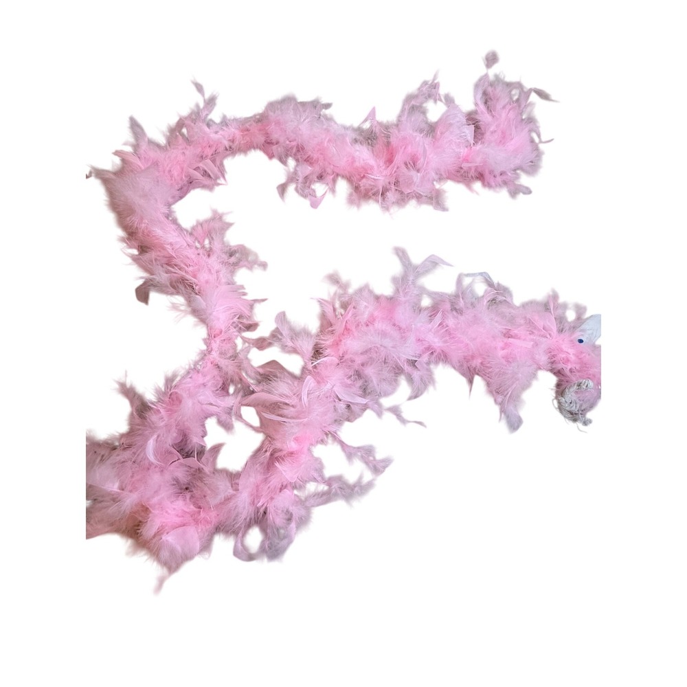 Pink Light Up Feather Boa Multicolor Glowing Party Accessory Costume Scarf